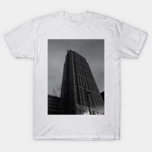 black and white building T-Shirt